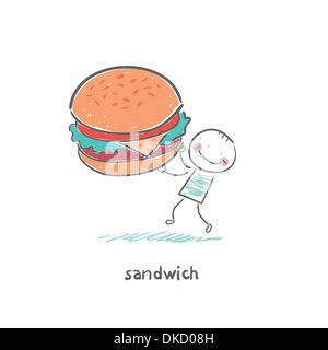 "Sandwich" Illustration de Vecteur