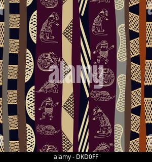 Modèle transparent avec des silhouettes de dinosaures Illustration de Vecteur