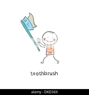 brosse à dents Illustration de Vecteur