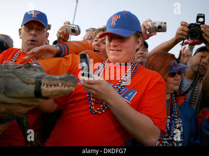 Jan 07, 2007 - Scottsdale, FL, USA - Floride fans profitez d'un Pep Rally à Scottsdale le 7 janvier 2007. Banque D'Images