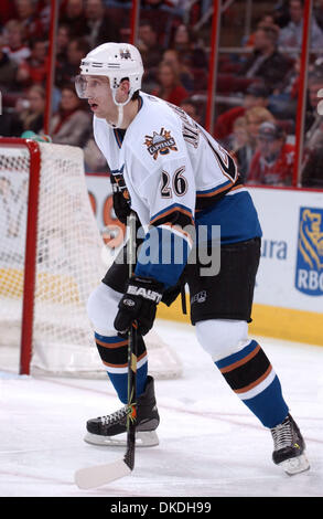 Jan 26, 2007 ; Raleigh, NC, USA ; Les Capitals de Washington (26) SHAONE MORRISONN comme les Hurricanes de la Caroline battre les Capitals de Washington 6-2 comme ils ont joué le RBC Center situé à Raleigh. Crédit obligatoire : Photo par Jason Moore/ZUMA Press. (©) Copyright 2007 by Jason Moore Banque D'Images