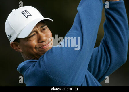 Jan 27, 2007 - San Diego, CA, USA - à la Buick Invitational round 3. TIGER WOODS a terminé -9 pour terminer à égalité au 4e. TIGER Woods sur le tee du 11e trou. Banque D'Images