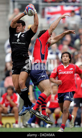 10 février 2007 - San Diego, Californie, USA - Rugby, sept-man, version IRB Sevens World Series, au Petco Park. Match # 15, la Nouvelle-Zélande et le Chili. (Crédit Image : © Jim Baird/SDU-T/ZUMA Press) RESTRICTIONS : LA et le comté d'Orange de l'homme Documents OUT ! USA et de l'homme dehors ! Tabloïd Banque D'Images