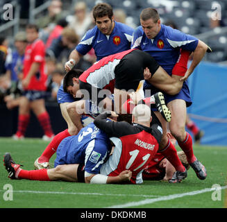 10 février 2007 - San Diego, Californie, USA - Rugby, sept-man, version IRB Sevens World Series, au Petco Park. Match # 16, France vs Canada. (Crédit Image : © Jim Baird/SDU-T/ZUMA Press) RESTRICTIONS : LA et le comté d'Orange de l'homme Documents OUT ! USA et de l'homme dehors ! Tabloïd Banque D'Images