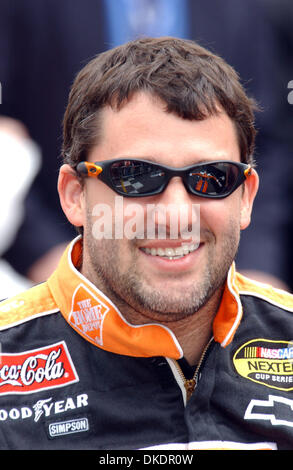 Apr 01, 2007 - Martinsville, VA, USA - Nextel Cup Tony Stewart pilote avant le début de l'Goody's Cool Orange 500 Nextel course sur le site Martinsville Speedway. (Crédit Image : © Jason Moore/ZUMA Press) Banque D'Images