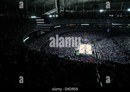 Apr 02, 2007 - Atlanta, GA, USA - Haut du Georgia Dome. (Crédit Image : © Damon Higgins/Palm Beach Post/ZUMA Press) RESTRICTIONS : USA DROITS Tabloïd OUT ! Banque D'Images