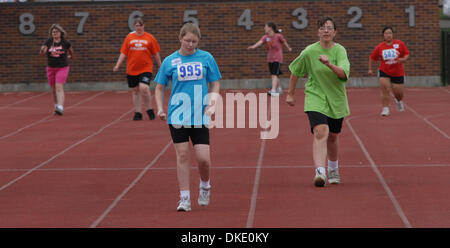 21 juin 2007 - Minneapolis, MN, USA - Jeux Olympiques spéciaux au Complexe sportif Bierman à l'U de M (crédit Image : © Richard Sennott/Minneapolis Star Tribune/ZUMA Press) Banque D'Images