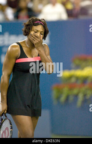 Aug 29, 2007 - New York, NY, USA - SERENA WILLIAMS (USA) en 1er tour vs action Angelique Kerber (GER). Williams a remporté 6-3 ; 7-5. (Crédit Image : © Fred Mullane/ZUMA Press) Banque D'Images