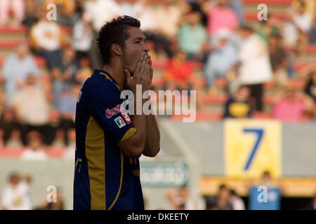 13 mai 2009 - Zapopan, Jalisco, Mexique - Le footballeur DANTE LOPEZ DE PUMAS, au cours de rencontre correspondant à la première occurrence de 'ida', dans les quarts de finale de la ligue mexicaine, soccer, tournoi Clausura 2009 Tecos UAG défait aux Pumas 2-0 à '3 de Marzo' Stadium. (Crédit Image : © Alejandro Acosta/ZUMA Press) Banque D'Images