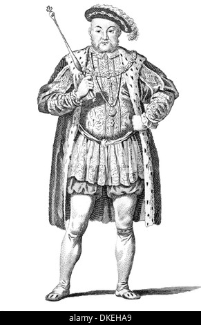 Henry VIII, roi d'Angleterre Banque D'Images