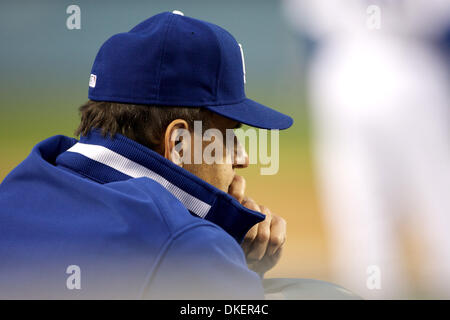 Jun 03, 2009 - Los Angeles, Californie, USA - Los Angeles Dodger Manager JOE TORRE a tranquillement mené les éviter pour le meilleur dossier au baseball à 37-18, malgré la perte de superstar Manny Ramirez à la suspension. Arizona Diamondbacks a perdu le match 1-0 à Los Angeles Dodgers. (Crédit Image : © Tony Leon/Southcreek IME/ZUMA Press) Banque D'Images