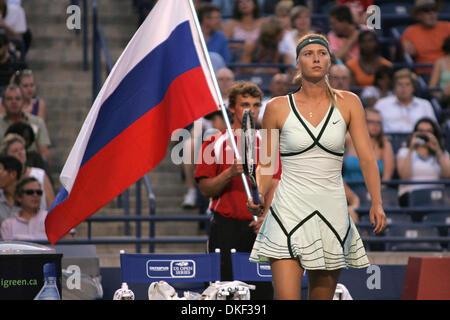 17 Août 2009 : Maria Sharapova La Russie joue et va à l'encontre d'autres Fédération de Nadia Petrova en deux sets-le troisième jour à la Women's Tennis Coupe Rogers a joué au Centre Rexall, à l'Université York à Toronto, ON. (Crédit Image : © Global/ZUMApress.com) Southcreek Banque D'Images