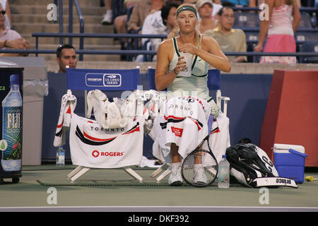 17 Août 2009 : Maria Sharapova La Russie joue et va à l'encontre d'autres Fédération de Nadia Petrova en deux sets-le troisième jour à la Women's Tennis Coupe Rogers a joué au Centre Rexall, à l'Université York à Toronto, ON. (Crédit Image : © Global/ZUMApress.com) Southcreek Banque D'Images