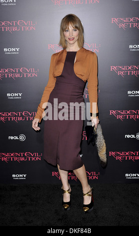 Sienna Guillory Resident Evil : Retribution" - Los Angeles Premiere - Arrivées Los Angeles California - 12.09.12 comprend : Banque D'Images