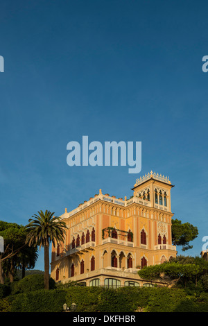 Villa Chic, Santa Margherita Ligure, Riviera di Levante, Gênes, ligurie, italie Banque D'Images