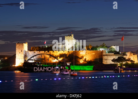 Le château de Bodrum, Bodrum, Mugla Province, Région de l'Egée, la Turquie Banque D'Images