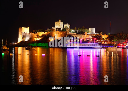 Le château de Bodrum, Bodrum, Mugla Province, Région de l'Egée, la Turquie Banque D'Images