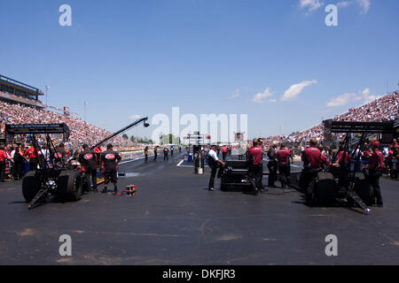 28 juin 2009 - Norwalk, Ohio, USA - La vue de derrière la ligne de départ pendant le sommet de l'équipement de course au sommet ressortissants Motorsports Park à Norwalk, OH. (Crédit Image : © Frank Jansky/global/Southcreek ZUMA Press) Banque D'Images