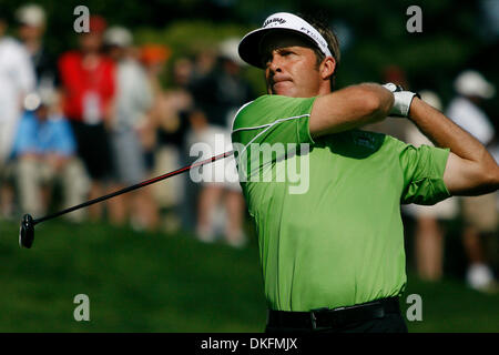 Jul 03, 2009 - Bethesda, Maryland, États-Unis - STUART APPLEBY sur le 16e trou au cours de la 2ème manche du Championnat de Golf National tenue au Congressional Country Club. Au moment de la déclaration, Appleby était lié pour 8e à 4 en vertu de l'alinéa (crédit Image : © James Berglie/ZUMA Press) Banque D'Images