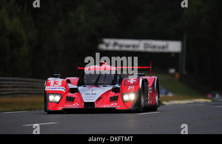 11 juin 2009 - Le Mans, France - Rébellion Aston Martin lors des qualifications pour les 24 Heures du Mans, le jeudi 11 juin 2009, au Mans, France. (Crédit Image : © Rainier Ehrhardt/ZUMAPRESS.com) Banque D'Images