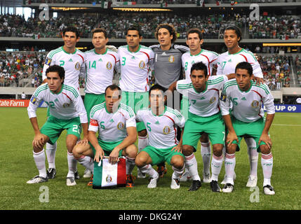 Juillet 19, 2009 - Arlington, Texas, USA - Gold Cup Finale 2009 - photo de l'équipe mexicaine avant le match de football. (Crédit Image : © Steven Leija/global/Southcreek ZUMA Press) Banque D'Images