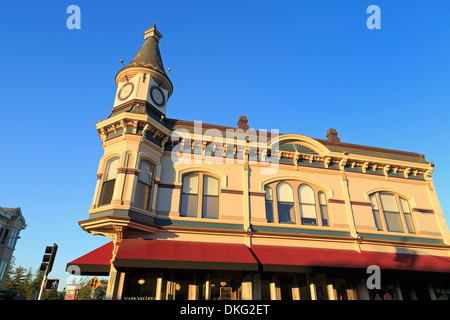 L'architecture victorienne de la Ville de Napa, Napa County, Californie, États-Unis d'Amérique, Amérique du Nord Banque D'Images