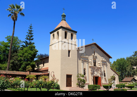 Mission Santa Clara de Asis et Santa Clara, Californie, États-Unis d'Amérique, Amérique du Nord Banque D'Images