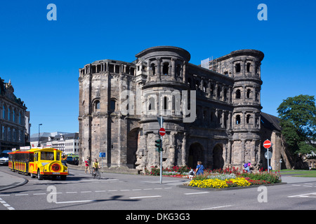 Porta Nigra de Trèves, Trèves, ville, Rhénanie-Palatinat, Allemagne, Europe Banque D'Images