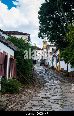 Ville minière historique, Tiradentes, Minas Gerais, Brésil, Amérique du Sud Banque D'Images