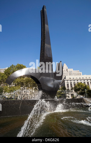 'Triomphe de l'esprit humain' Fontaine en place Foley, NYC Banque D'Images