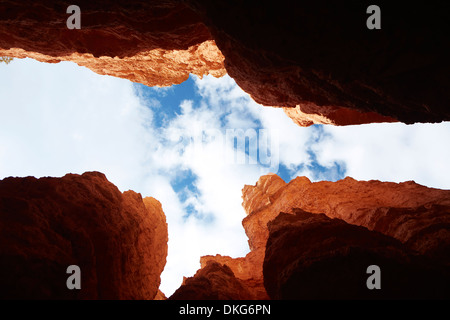 Jusqu'à la boucle, Navajo de Bryce Canyon National Park, Utah, USA Banque D'Images