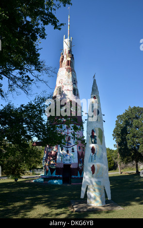 Plus grand totem à Ed Galloway's Totem Park Foyil, New York Banque D'Images