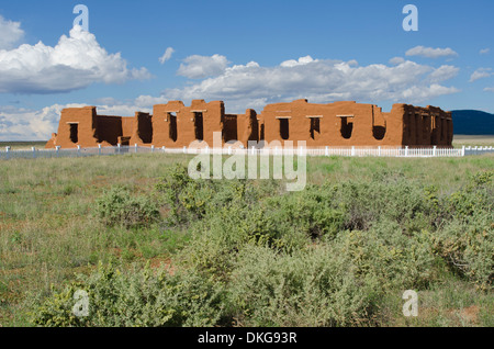 Fort Union a été créée le long de la Santa Fe Trail pour protéger les voyageurs en provenance d'attaques Indiennes. Banque D'Images