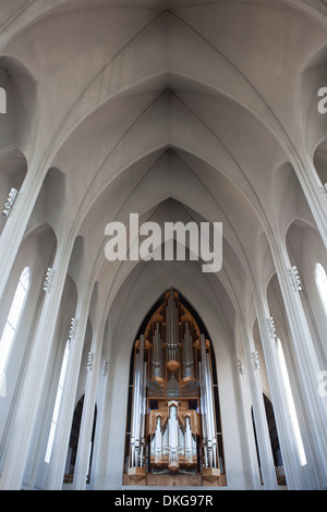 Hallgrimskirkja, Reykjavik, Banque D'Images