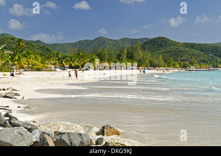 Jolly Beach, Antigua, Petites Antilles, dans les Caraïbes, l'Amérique Banque D'Images