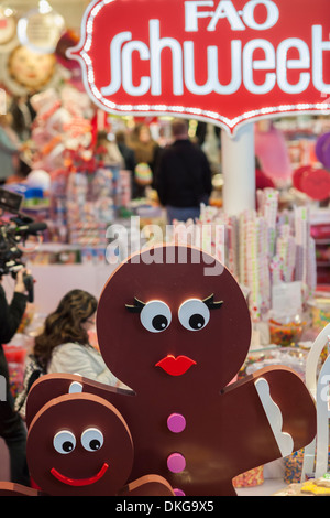 La FAO Schweetz candy ministère dans le célèbre magasin de jouets FAO Schwarz Banque D'Images