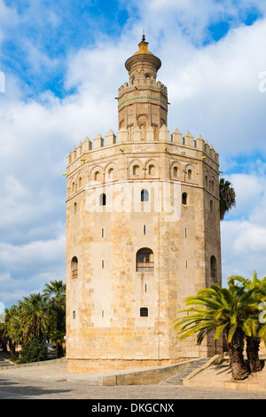 La Torre del Oro à Séville, Andalousie, Espagne Banque D'Images