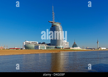 Atlantic Hotel Sail City, Klimahaus et centre de conférence, Bremerhaven, Germany, Europe Banque D'Images