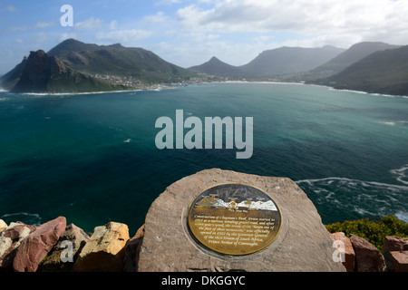Chapman's Peak Drive Voir l'Océan Atlantique Hout Bay Cape Town Afrique du sud Péninsule route panoramique des paysages spectaculaires chapman Banque D'Images
