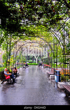 Dans le style français Arbour Fuxing Park situé dans l'ancienne Concession Française dans le quartier de Luwan, à Shanghai, Chine Banque D'Images