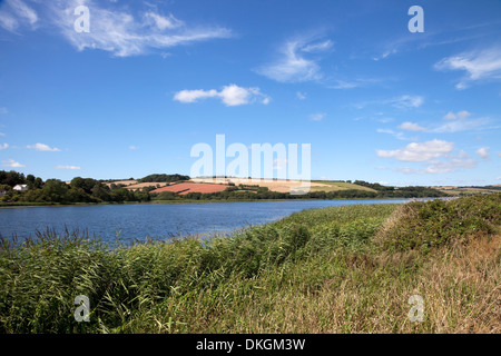 Ley lieu non identifié, le plus grand lac d'eau douce dans le sud-ouest de l'Angleterre, dans le Devon. Banque D'Images