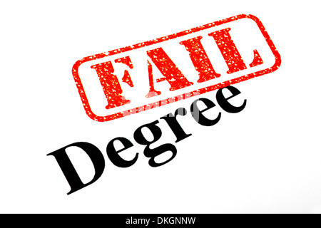 N Diplôme universitaire. Banque D'Images