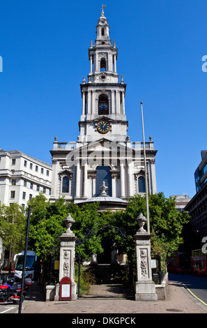 L'église St Mary le Strand à Londres. Banque D'Images
