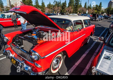 Un 1955 Chevy Nomad Station Wagon au Motor4toys event à Woodland Hills en Californie Banque D'Images