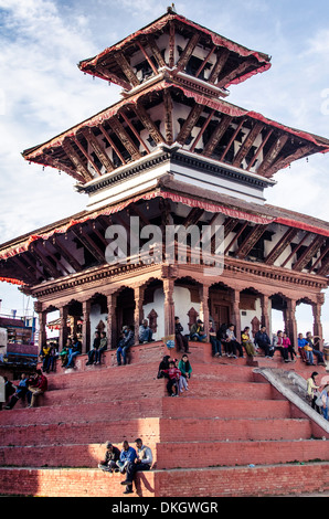 Temple Maju Deval, Durbar Square, UNESCO World Heritage Site, Katmandou, Népal, Asie Banque D'Images