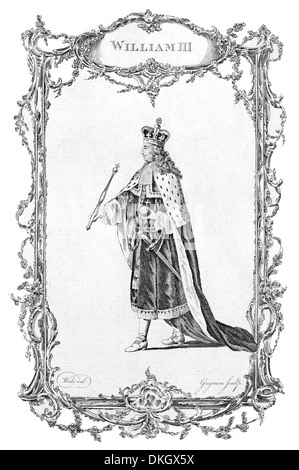 Le roi Guillaume III d'Angleterre et II d'Écosse Banque D'Images