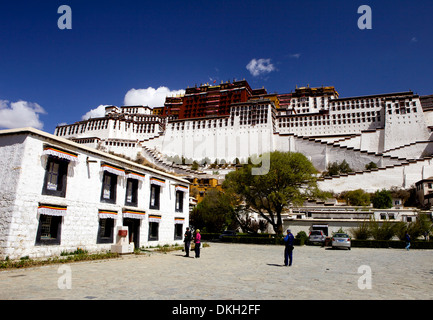 Le Palais du Potala, UNESCO World Heritage Site, Lhassa, Tibet, Chine, Asie Banque D'Images