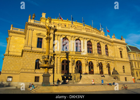 Rudolfinum concert et d'exposition (1885) old town Prague République Tchèque Europe Banque D'Images