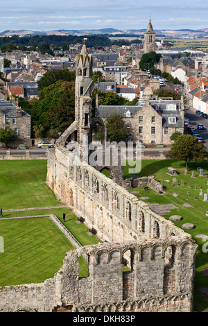 La Cathédrale de Saint Andrews de la tour des règles, Saint Andrews, Fife, Scotland, Royaume-Uni, Europe Banque D'Images