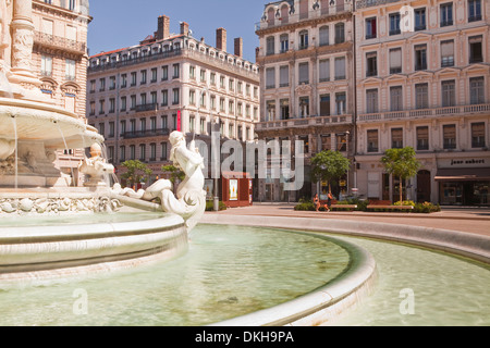 Place des Jacobins dans la ville de Lyon, Rhône, Rhône-Alpes, France, Europe Banque D'Images